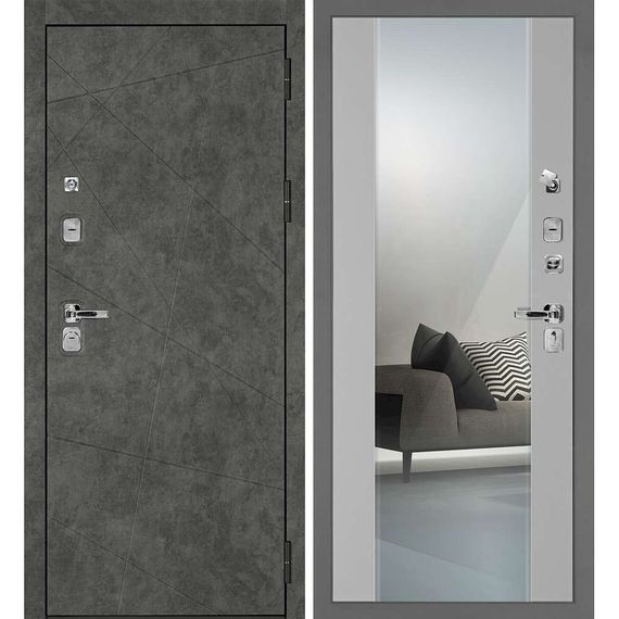 Входная дверь Урбан-127 панель агат зеркало