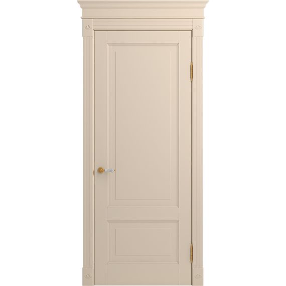 Межкомнатная дверь массив бука Viporte Бьелла ваниль глухая
