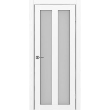 Межкомнатная дверь экошпон Турин 521.22 белый снежный остеклённая