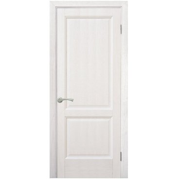 Межкомнатная дверь шпон Классик ясень белый глухая