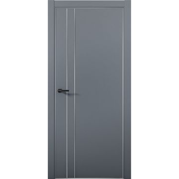 Межкомнатная дверь Палладий 4 антрацит глухая