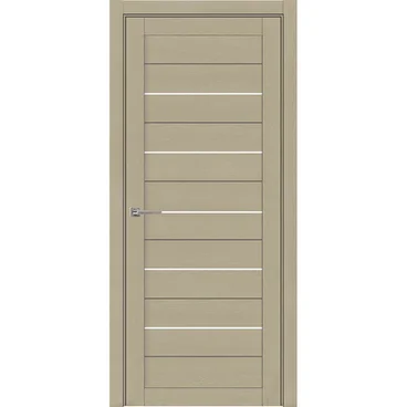 Межкомнатная дверь Light Soft touch 2127 софт кремовый остеклённая