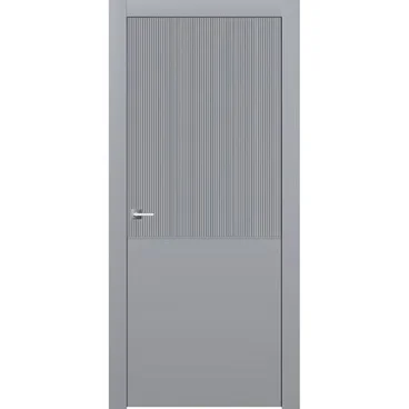 Межкомнатная дверь эмаль Ofram Линнея 7 серая глухая