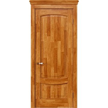 Межкомнатная дверь массив дуба Alvero Алина дуб натуральный патина глухая