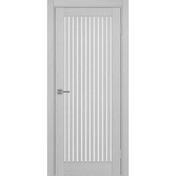 Межкомнатная дверь экошпон Турин 543.2 серый дуб остеклённая