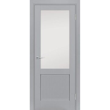 Межкомнатная дверь эмалит PSE-27 манхэттен остеклённая