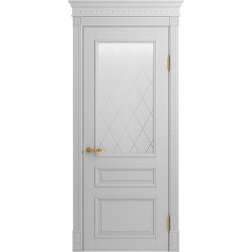 Межкомнатная дверь массив бука Viporte Рим аворио остеклённая