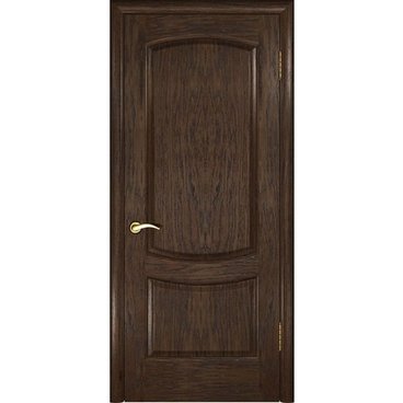 Межкомнатная дверь шпон Luxor Лаура 2 дуб морёный глухая