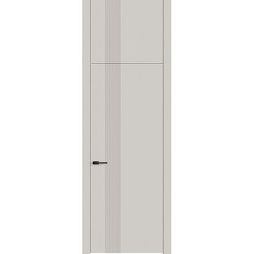 Межкомнатная дверь с фальшфрамугой эмаль Ofram Линнея 4 латте