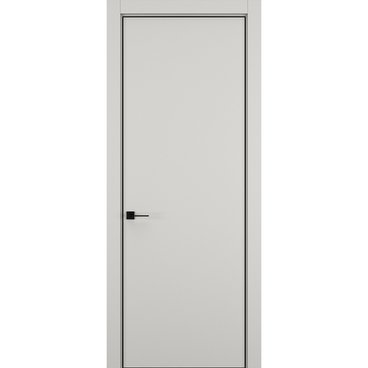 Межкомнатная дверь керамик MN 1 слоновая кость глухая