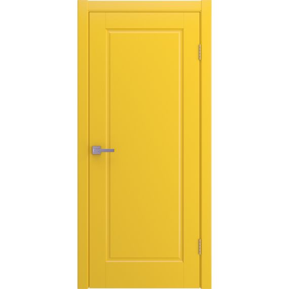 Фото двери Аморе эмаль желтая глухая