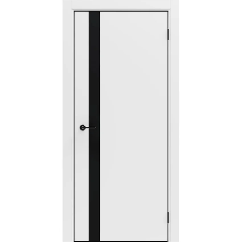 Межкомнатная дверь экошпон ДП-51.4 white pearl остеклённая