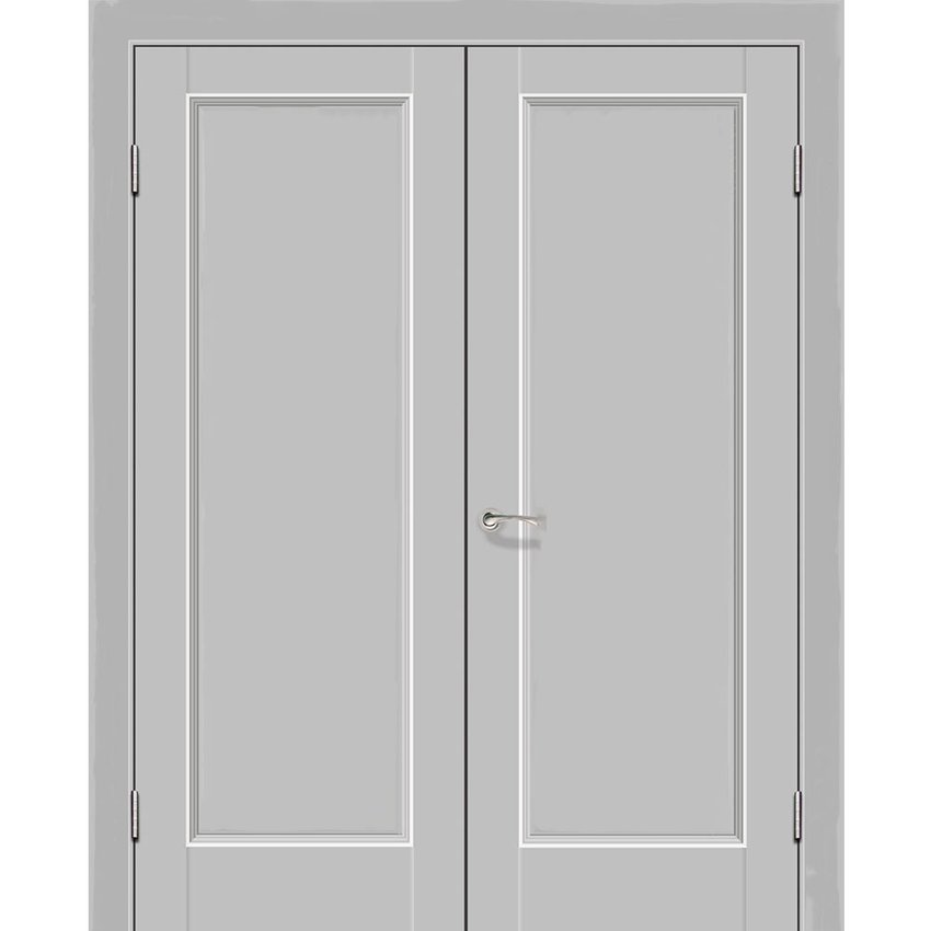 Фото двустворчатой распашной двери Кобальт 26 манхэттен глухая