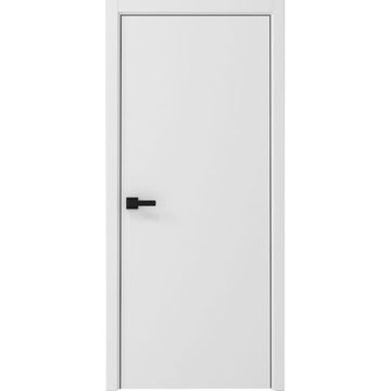Межкомнатная дверь Графика 1 белая кромка ABS чёрная