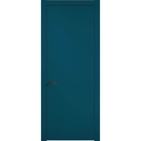 Фото межкомнатной двери эмаль Дверцов Мона RAL 5007 глухая