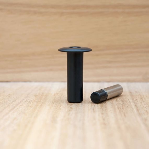 Фото чёрного магнитного скрытого стопера Fantom Hardware