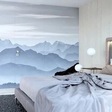 Скрытая дверь под покраску 0PE Invisible AL кромка открывание на себя