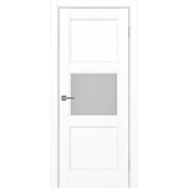 Межкомнатная дверь экошпон Турин Neo 530.121 белый снежный со стеклом