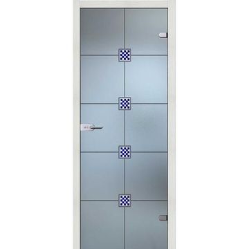 Межкомнатная стеклянная дверь АКМА Глория стекло бесцветное матовое