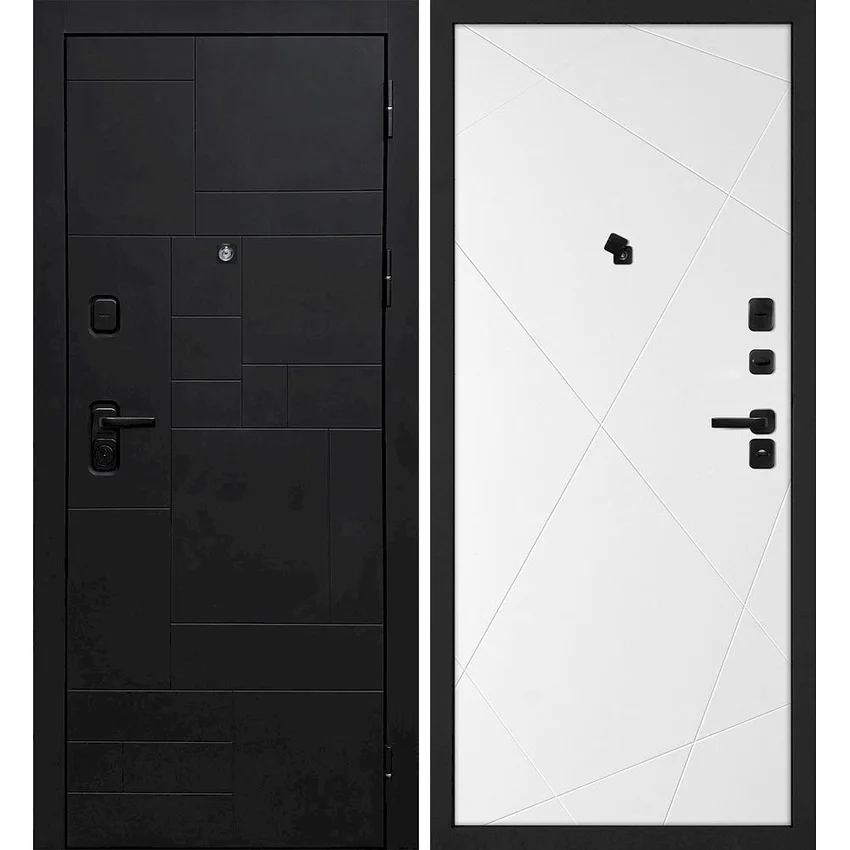 Входная дверь Лабиринт-201 панель фрезерованная PR-103 белая