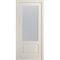 Межкомнатная дверь эмаль Бьянка-2 молочно-белая RAL 9010 со стеклом