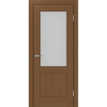 Межкомнатная дверь экошпон Турин Neo 502.21 орех со стеклом