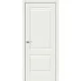 Фото межкомнатной двери эмалит Прима-2 white matt глухая