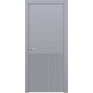Межкомнатная дверь эмаль Ofram Линнея 8 серая глухая