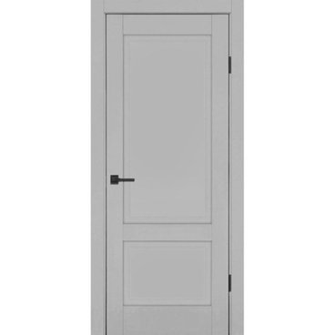 Межкомнатная дверь ПЭТ Классика-2 лотос серый глухая