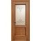 Фото шпонированной двери Эллада дуб натуральный со стеклом