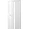 Фото межкомнатная дверь эмаль Albero Геометрия 8 белая стекло белое