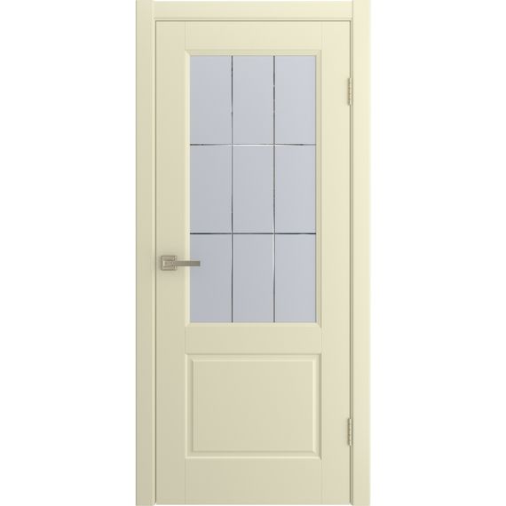 Фото двери Патриция жемчуг эмаль со стеклом