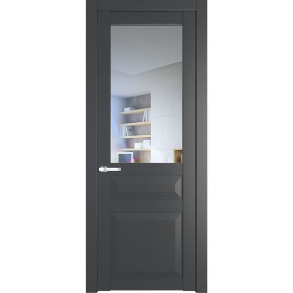 Межкомнатная дверь 1.5.3PD графит остеклённая