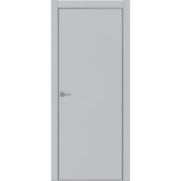 Межкомнатная дверь экошпон Uberture Tamburat 4101 манхеттен кромка алюминиевая матовая глухая