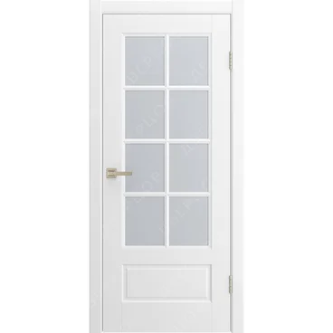 Межкомнатная дверь Аура 2 белая эмаль со стеклом