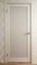 Межкомнатная дверь экошпон Турин 543.2 ясень перламутровый остеклённая