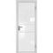Межкомнатная алюминиевая дверь 2AG белая матовая RAL 9003 остеклённая