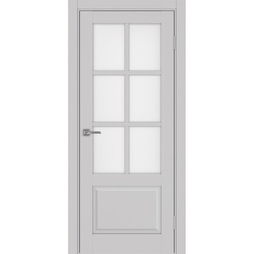 Межкомнатная дверь Тоскана 641.2221 пепельный со стеклом