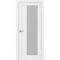 Межкомнатная дверь экошпон Турин 544.12 белый лёд остеклённая