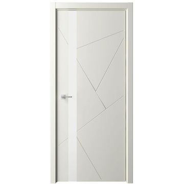 Межкомнатная дверь эмаль Albero Геометрия 6 латте остеклённая