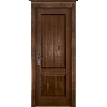 Межкомнатная дверь массив ольхи ОКА M5 античный орех глухая