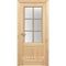 Фото межкомнатной двери массив сосны Ливорно под покраску под остекление с решёткой