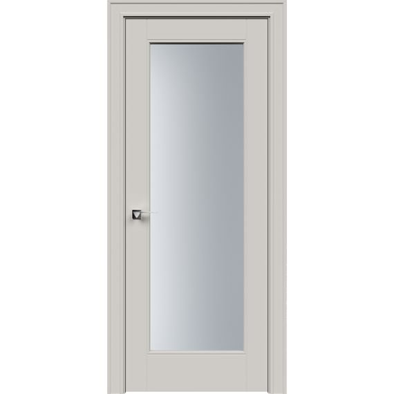 Фото двери Дельта эмаль латте со стеклом