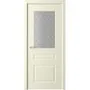 Фото межкомнатная дверь эмаль Albero Стиль 2 слоновая кость остеклённая