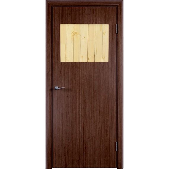 Межкомнатная дверь шпон fine line Гладкая светлый орех глухая