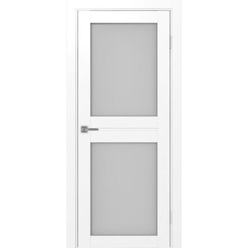 Межкомнатная дверь экошпон Турин 520.212 белый снежный остеклённая