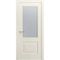 Межкомнатная дверь эмаль Версаль-1Ф молочно-белая RAL 9010 со стеклом