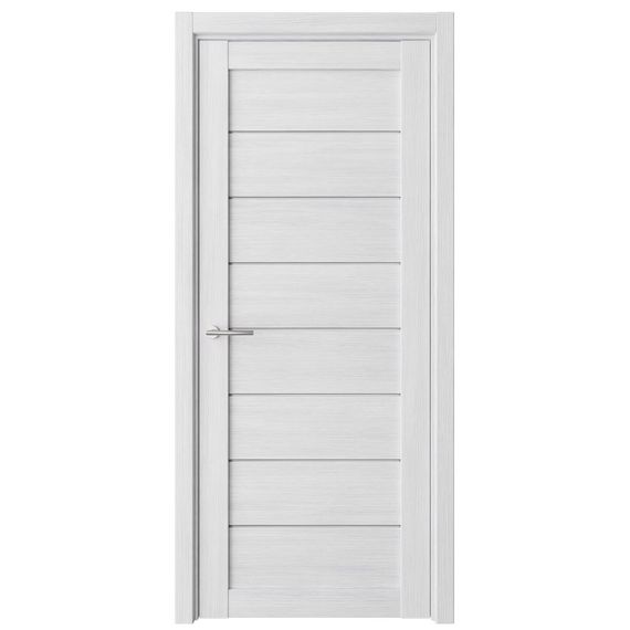 Фото двери Сеул экошпон кедр снежный со стеклом