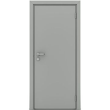 Влагостойкая дверь серая глухая