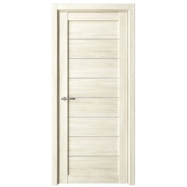 Межкомнатная дверь Сеул эко-шпон белый кипарис со стеклом